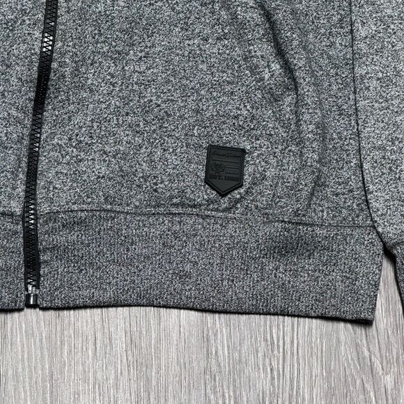 Phat Farm Hoodie Sweatshirt Jacket Men’s Medium Gray Full‎ Zip Essential Skater - Picture 4 of 10